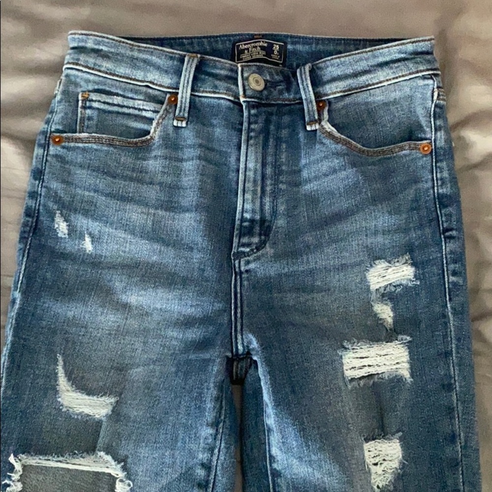 Abercrombie ripped jeans